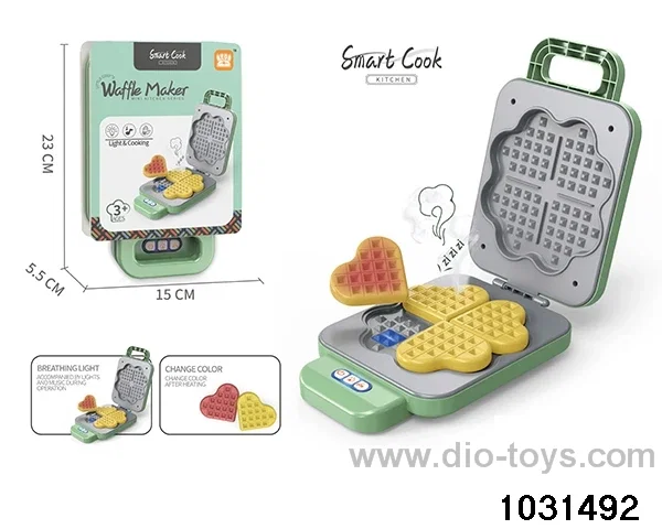 Color changing waffle set in 5PCS paper card