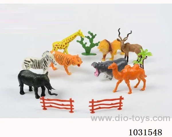 8pcs animals set 6 inch in PP bag with header