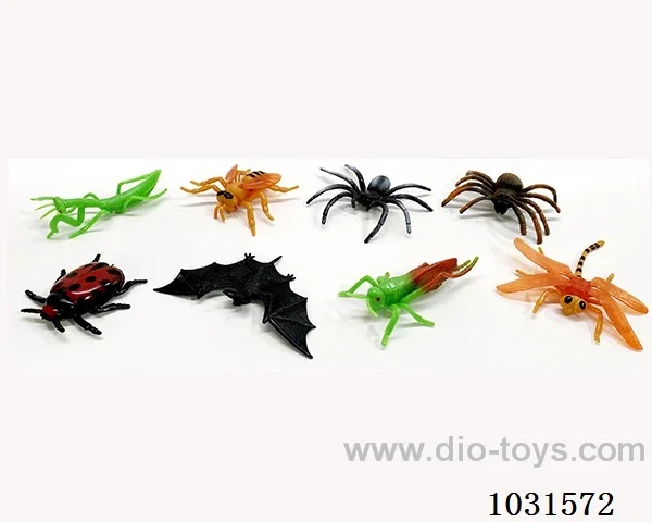8pcs animals set 4 inch in PP bag with header