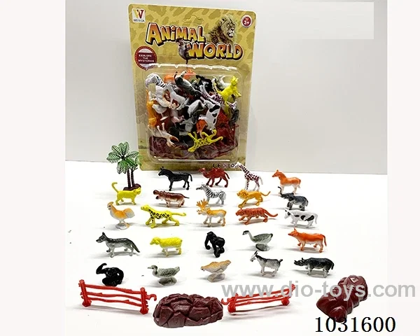 24pcs animals set in blister card