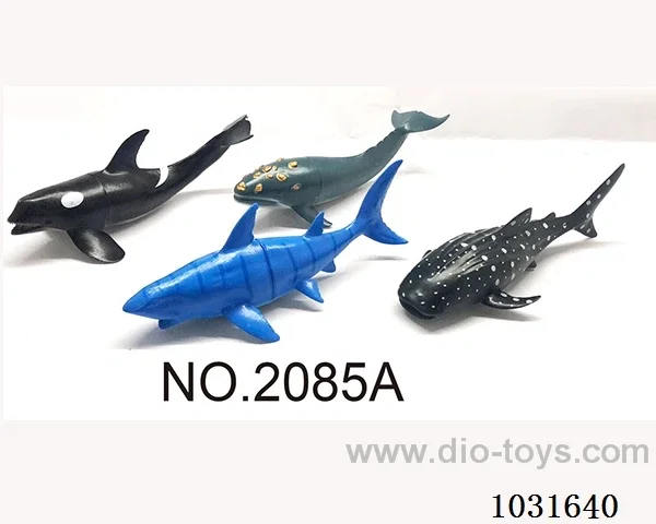 4pcs animals set in PP bag with header