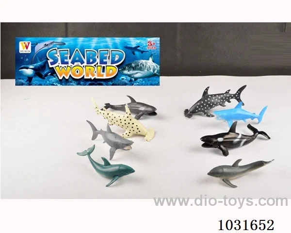4pcs animals set in PP bag with header