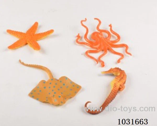 5.5pcs animals set in PP bag with header