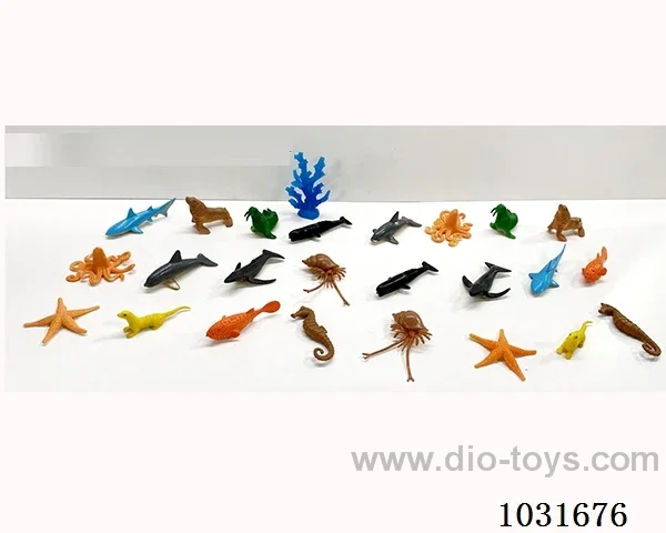 24pcs animals set in PP bag with header