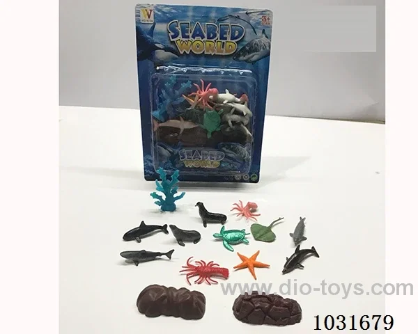 12pcs animals set in blister card