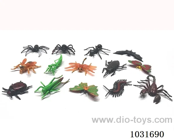 14pcs animals set  in PP bag with header