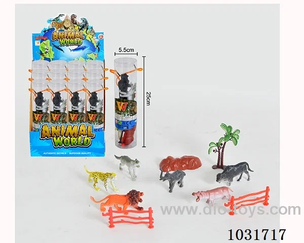 6pcs animals set in display box