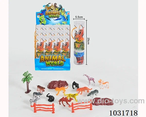 12pcs animals set in display box