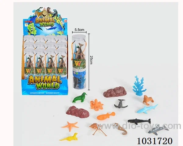 12pcs animals set in display box
