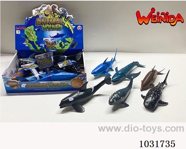 6pcs animals set in display box