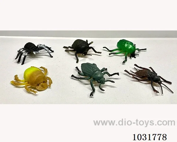 6pcs animals set in PP bag with header