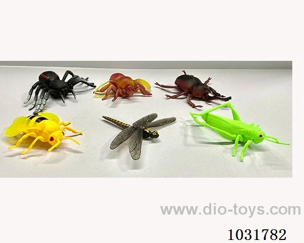 6pcs animals set in PP bag with header