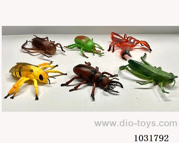 6pcs animals set in PP bag with header