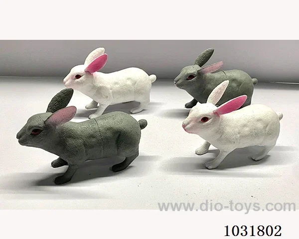 4pcs animals set 8inch  in PP bag with header
