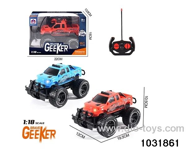 1:18 4ch RC car in window box(No electricity ) in window box
