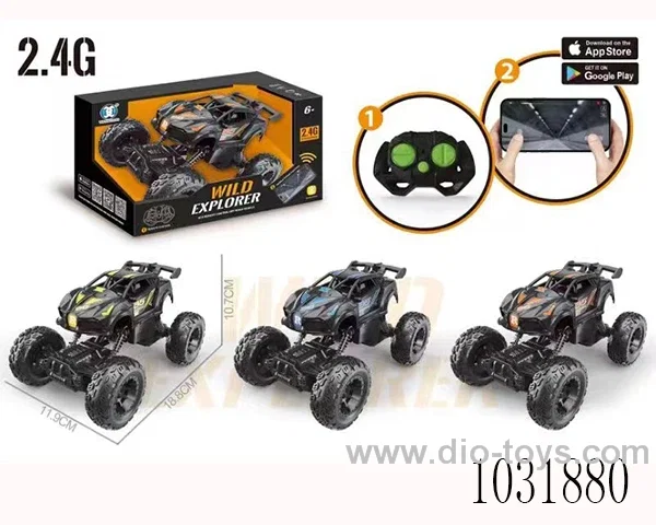 2.4G Bluetooth RC climbing car include battery in window box