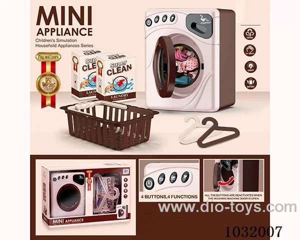 Electric washing machine & basket combination in window box