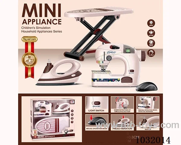 Bed board & iron & sewing machine combination  in window box