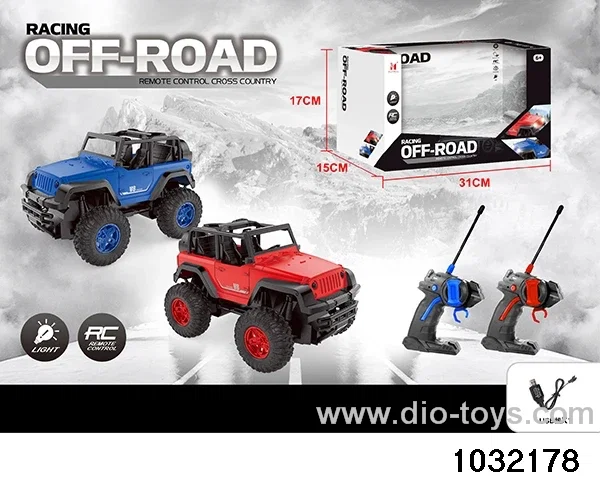 RC off-road vehicles in window box