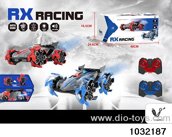 Light Spray Stunt Car (Explosive Wheel) in window box