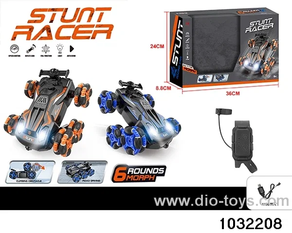 6WD stunt drift car in window box