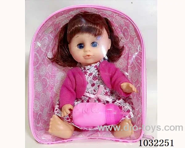 14inch doll with four-tone IC& milk bottle in Packsack