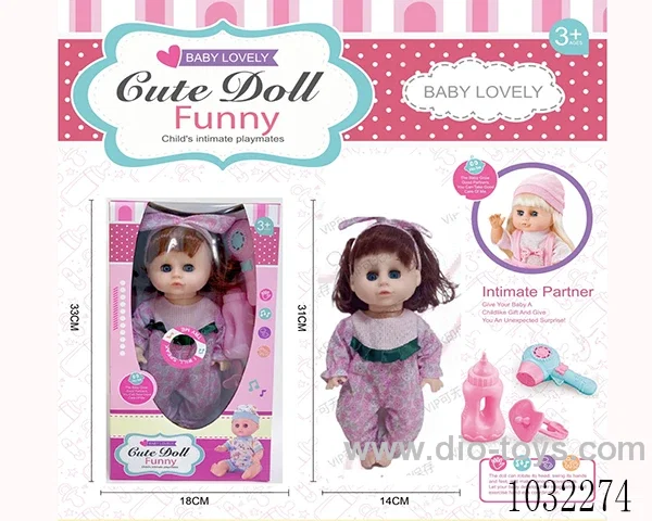 doll set with movable eyes &IC 2color mixed loading in window box