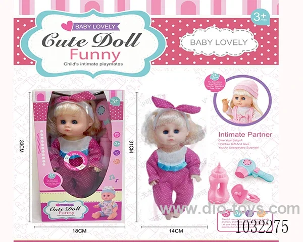doll set with movable eyes &IC 2color mixed loading in window box