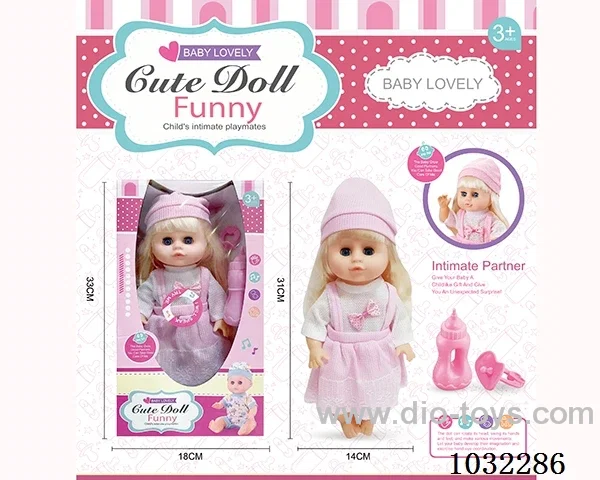 doll set with movable eyes &IC 2color mixed loading in window box