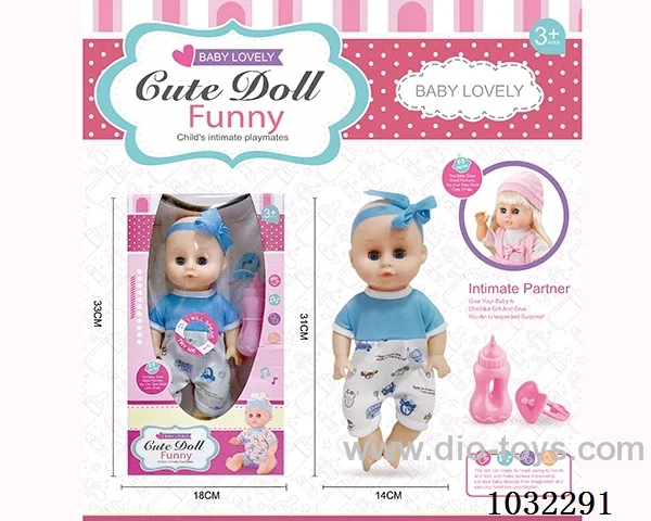 doll set with movable eyes &IC 2color mixed loading in window box