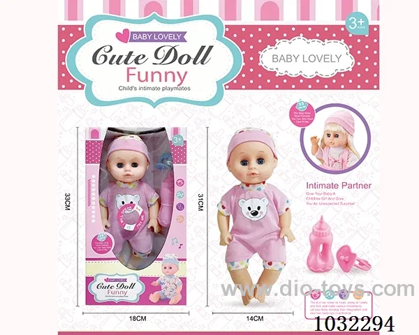 doll set with movable eyes &IC 2color mixed loading in window box