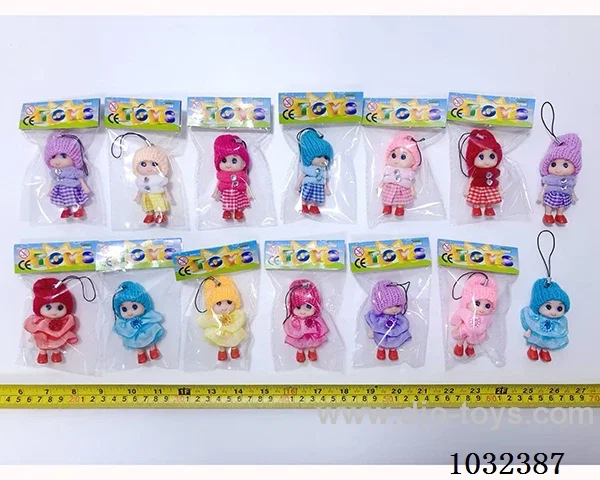 7cm doll many color mixed loading in poly bag header