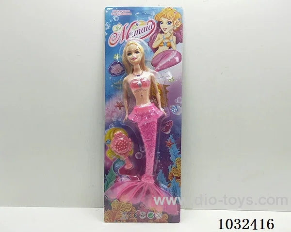 11inch barbie with light 4color mixed loading in Blister with insert