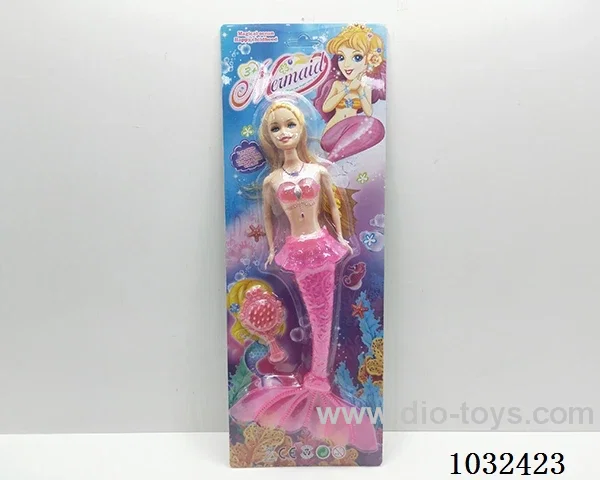 11inch barbie with light 4color mixed loading in Blister with insert