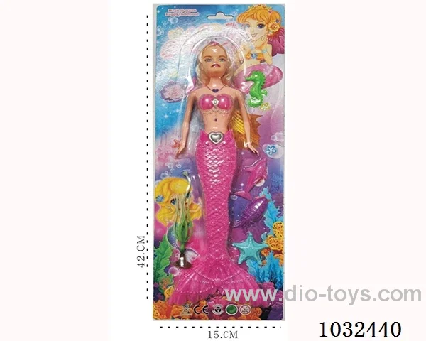11inch barbie with light 4color mixed loading in blister
