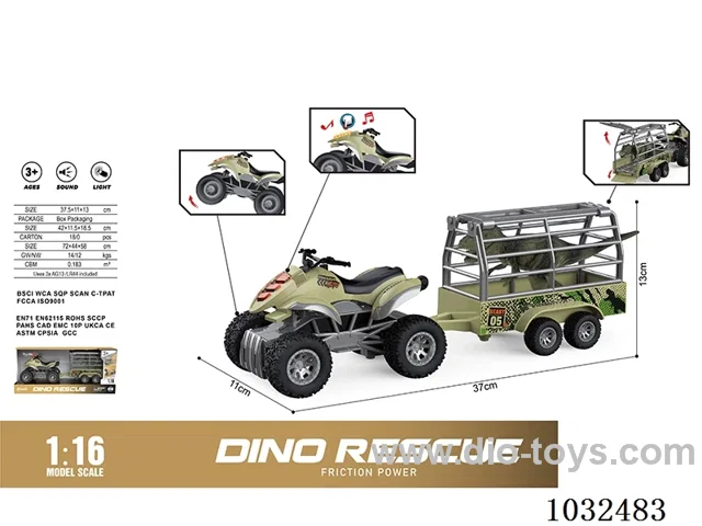 1:16 inertia car (with sound and light) in display box