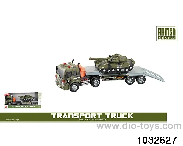 1: 16 military tractor-trailer (sound and light) in display box