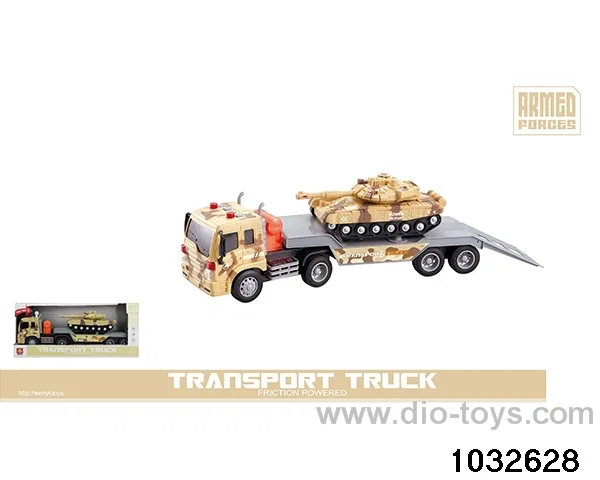 1: 16 military tractor-trailer (sound and light) in display box