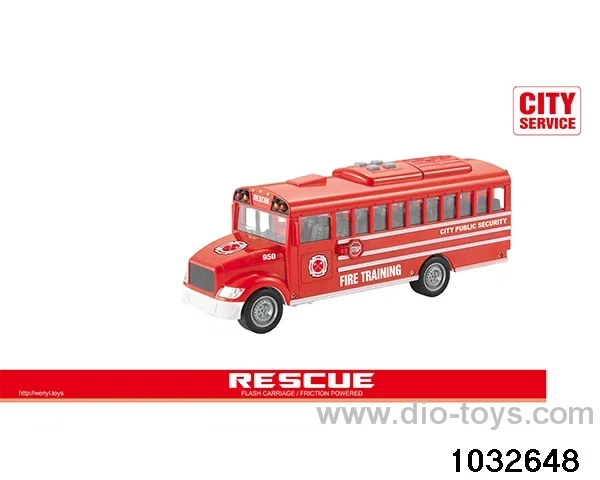 1:16 inertia school bus (light sound) in display box