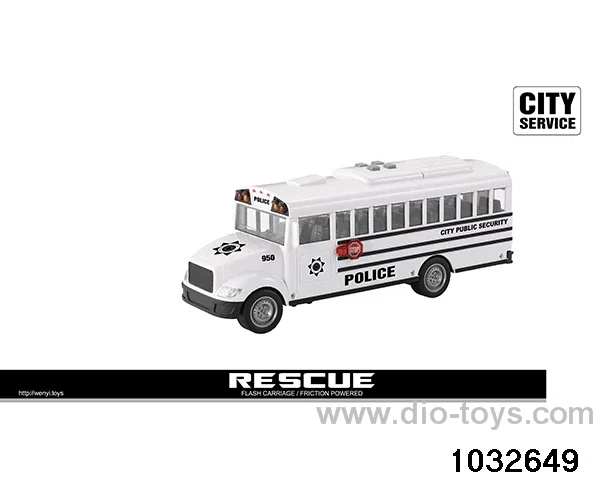 1:16 inertia school bus (light sound) in display box