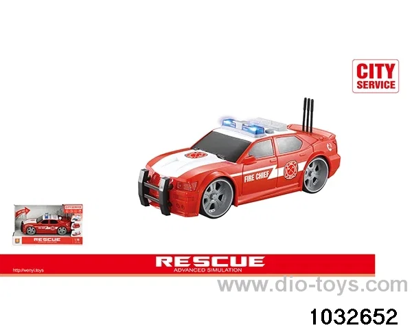 1:16 inertia police car (light sound) in display box
