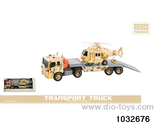 1: 16 military tractor-trailer (sound and light) in display box