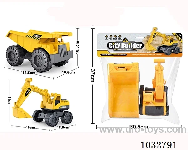 Sliding car in PP bag with header