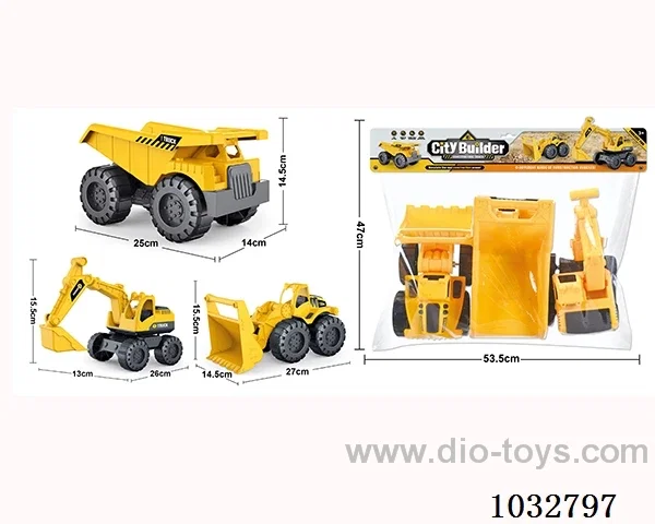 Sliding car in PP bag with header