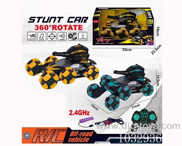 6-wheel 12-way drift stunt car 2color mixed include battery in window box