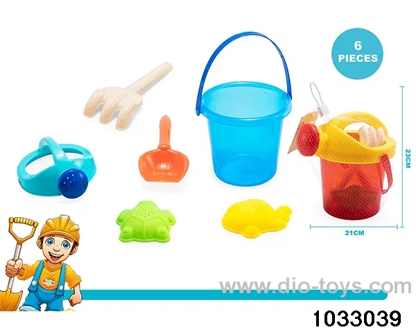 Beach toy set（6pcs）in Net bag