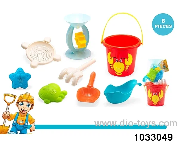 Beach toy set（8pcs）in Net bag