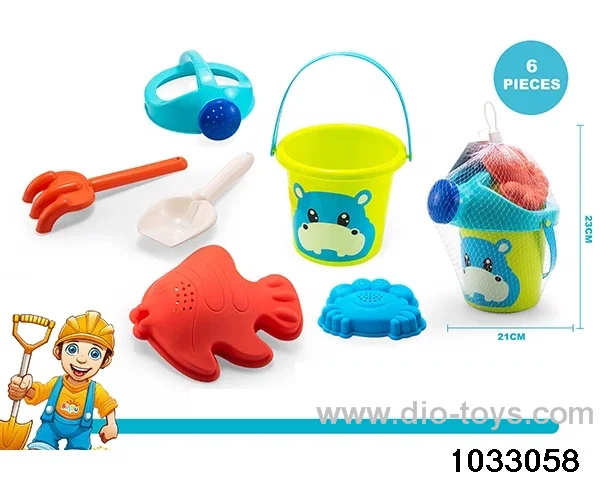 Beach toy set（6pcs）in Net bag