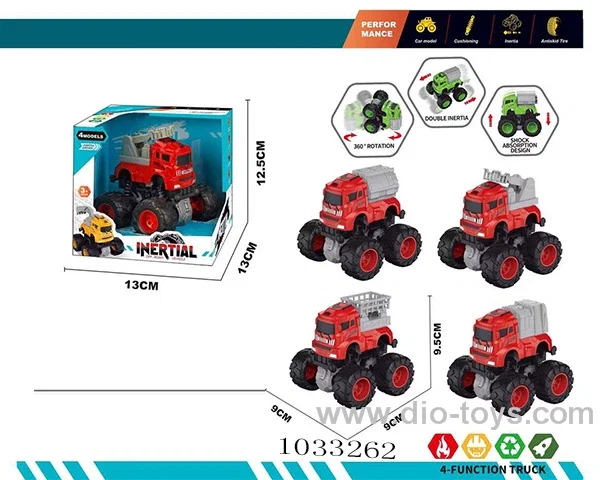 Double habitus fire stunt car  in display box