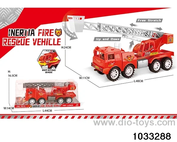 Inertia fire truck in PVC cover